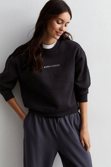Jersey Cropped Sweatshirt - Body London