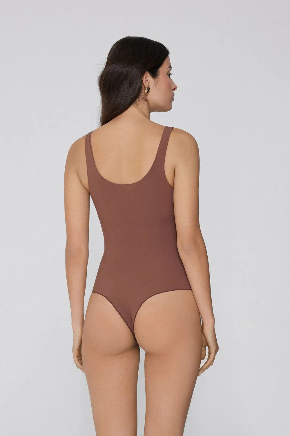 Second Skin Bodysuit – Caramel Dark Beige - Body London