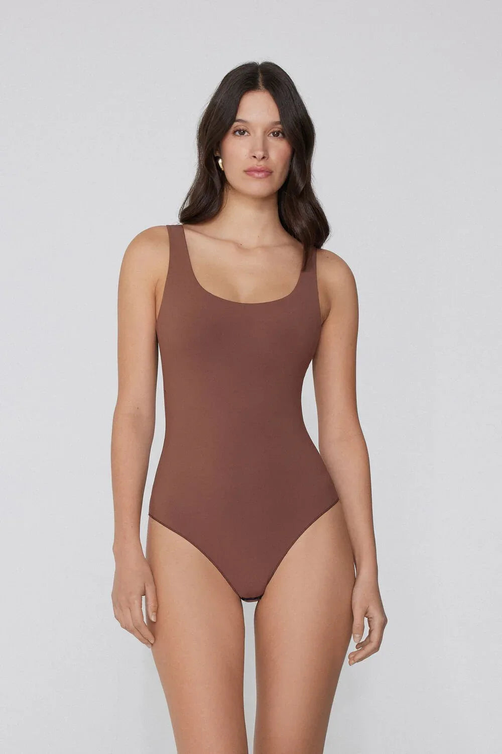 Second Skin Bodysuit – Caramel Dark Beige - Body London