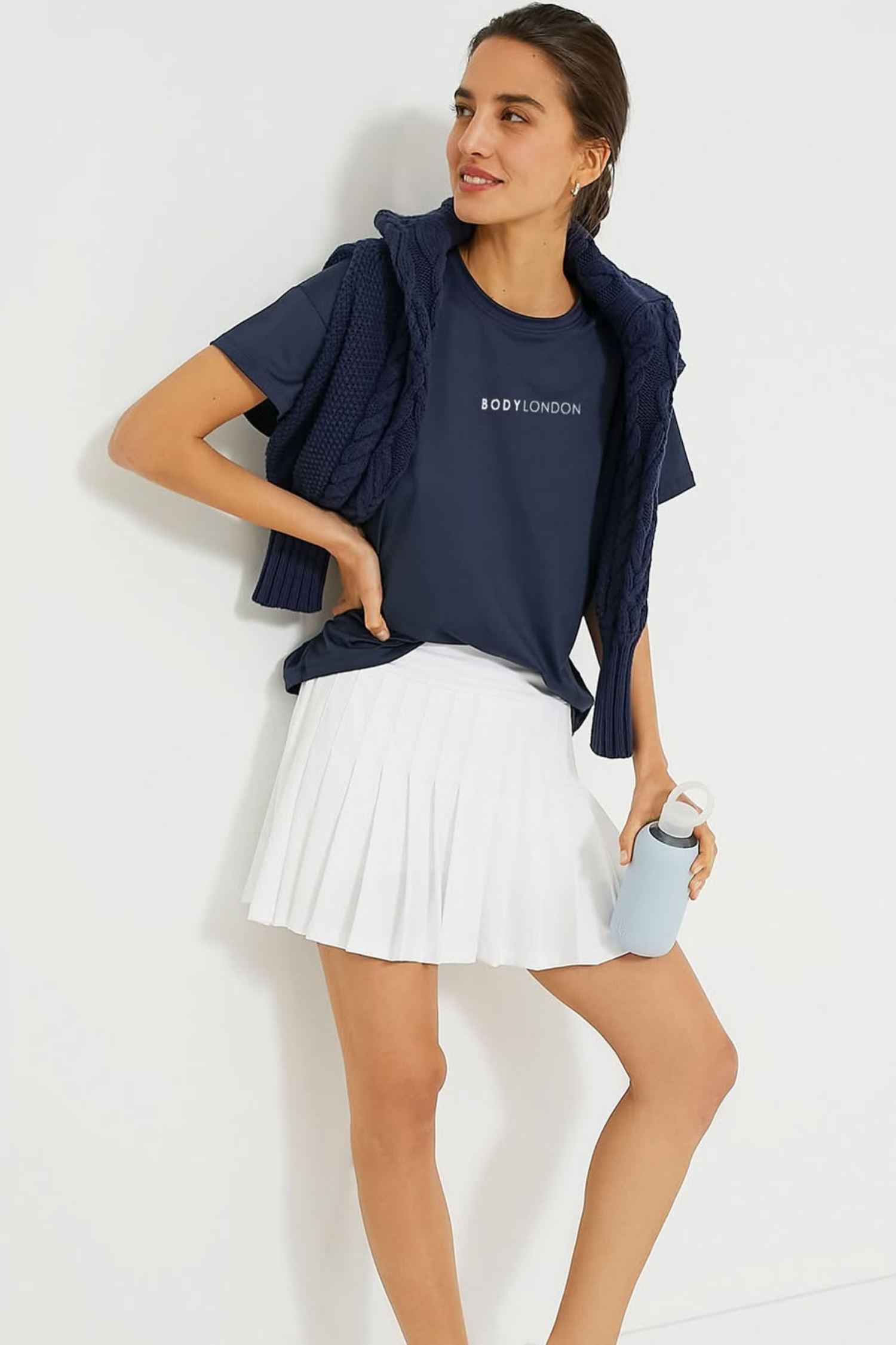Tennis Club Pleated Skirt – White