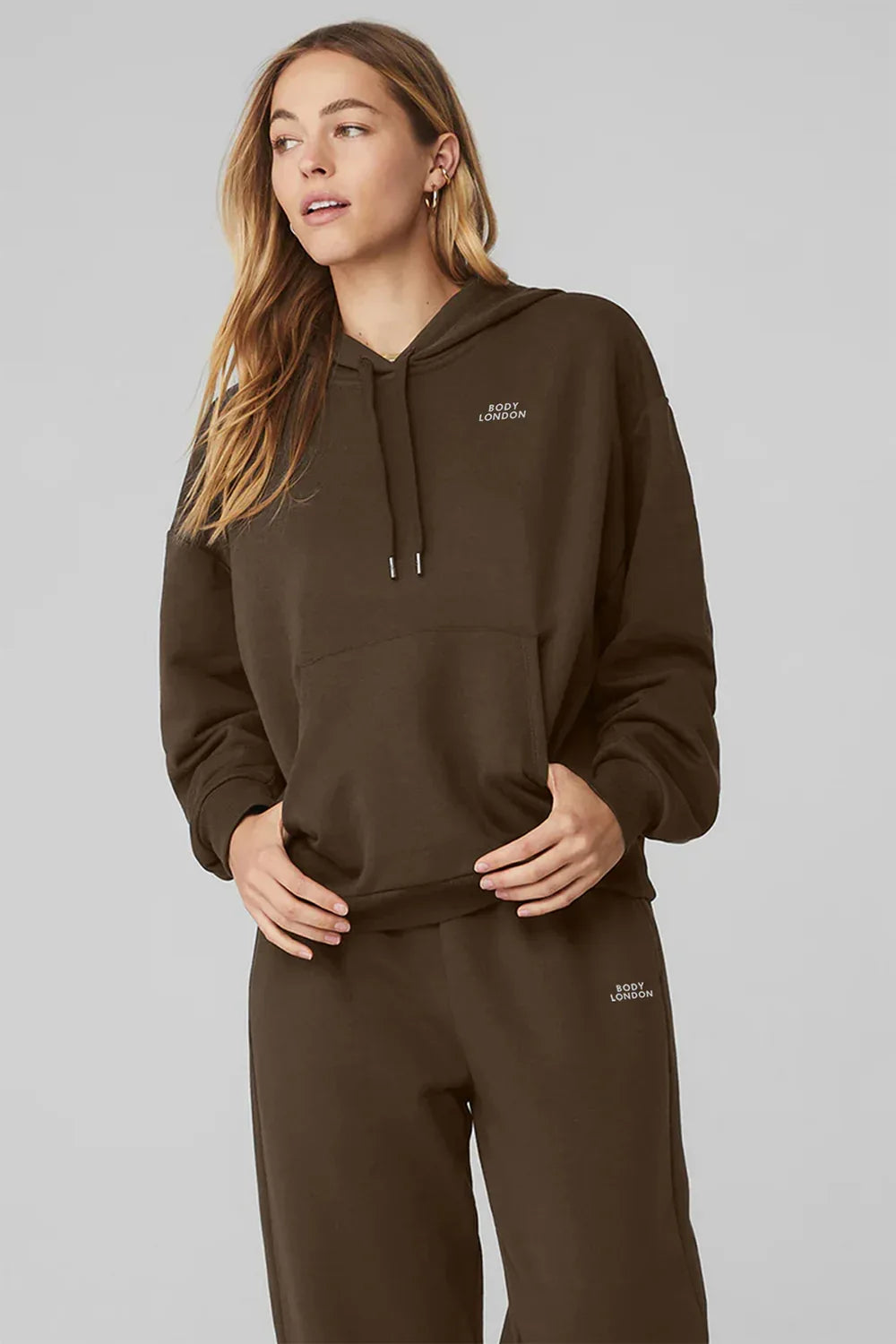Drawstring Hoodie Espresso Sweatshirt - Body London