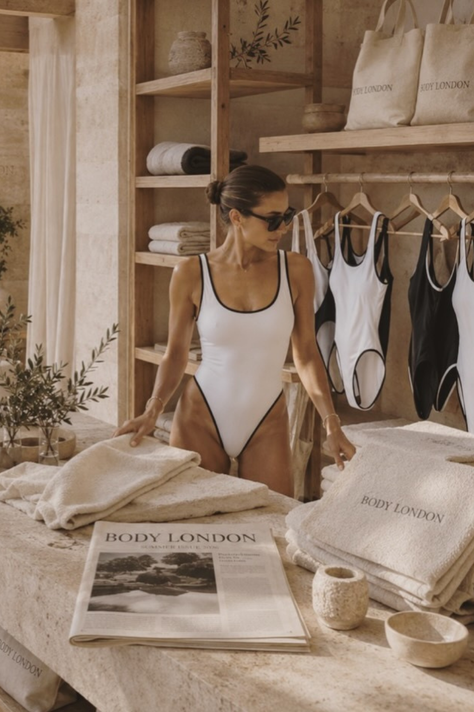 Marina One-Piece Swimsuit – Ivory