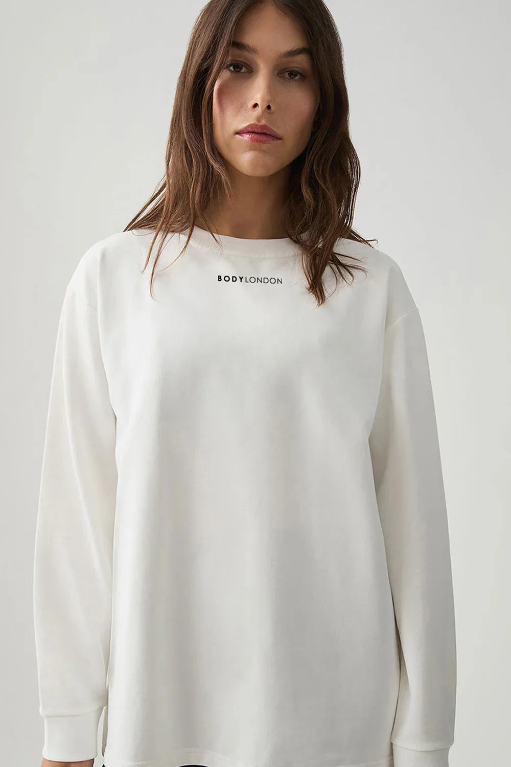 Long Sleeve White T-Shirt - Body London