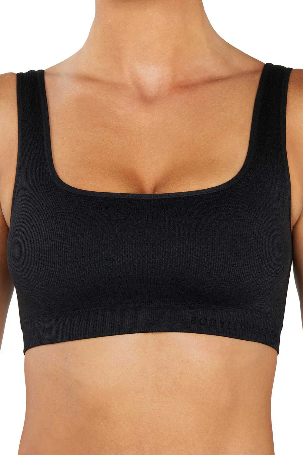 Sculpt Rib Bra Black - Body London