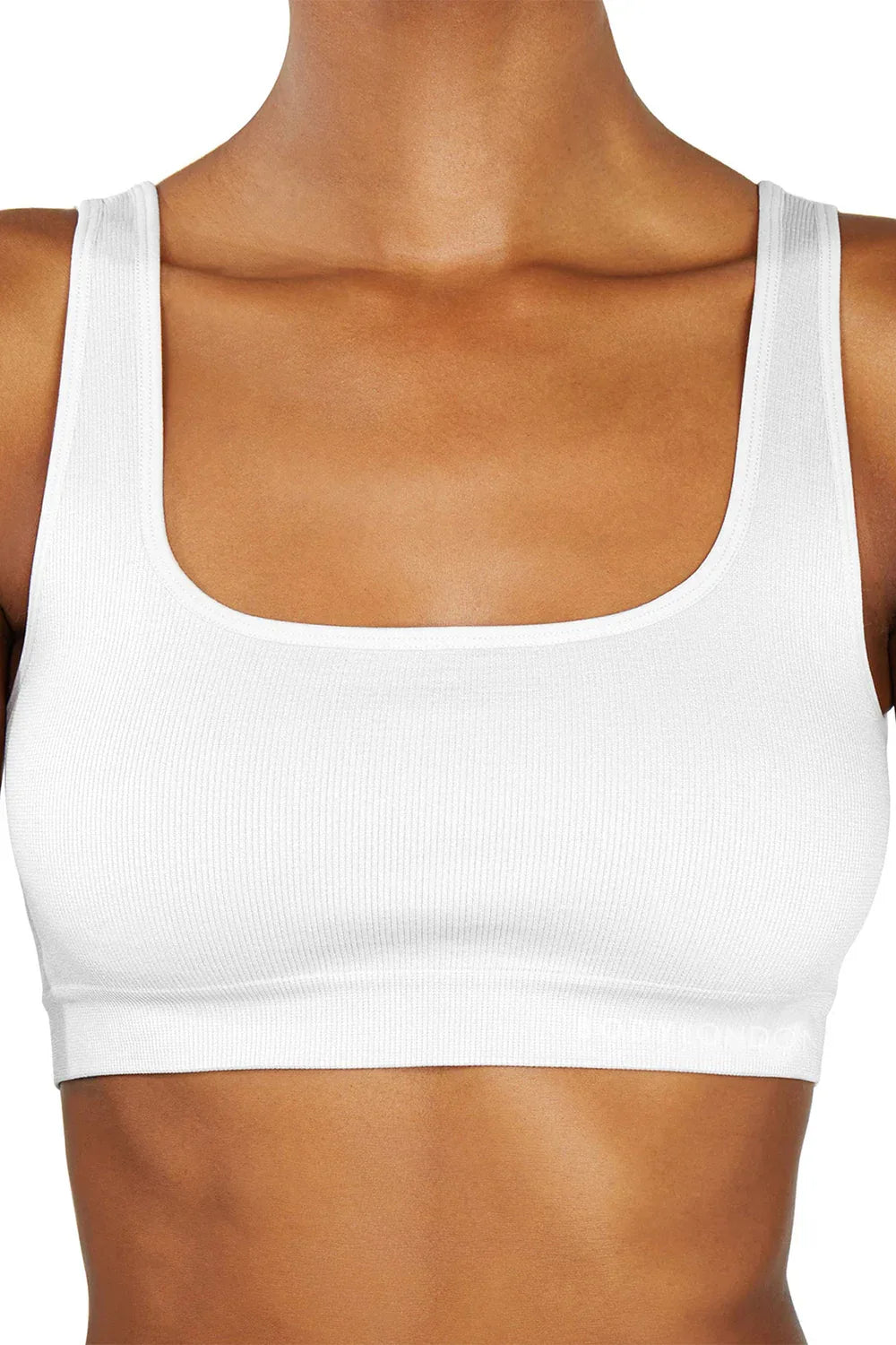 Sculpt Rib Bra White - Body London