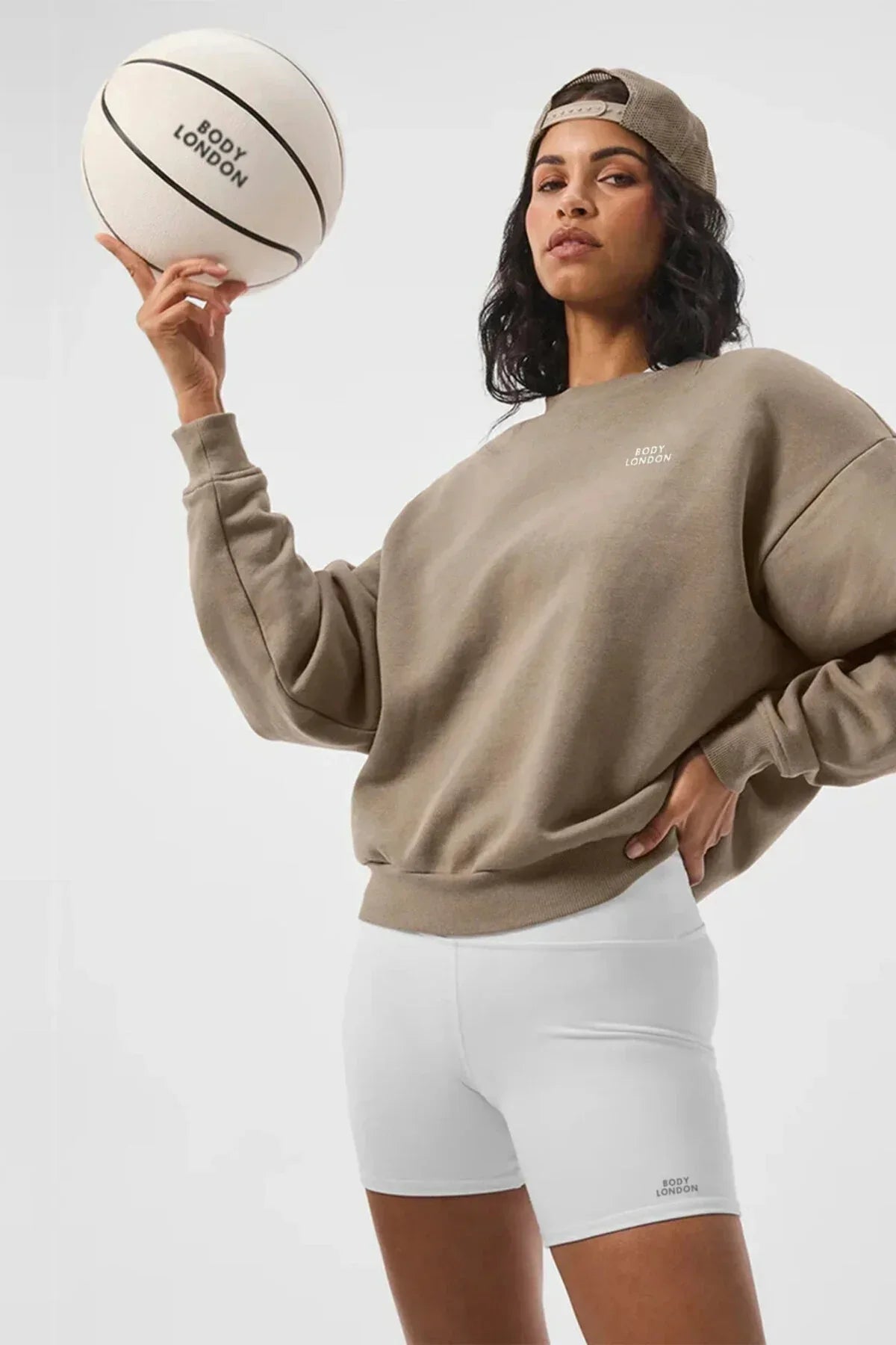 Crew Neck Beige Sweatshirt - Body London