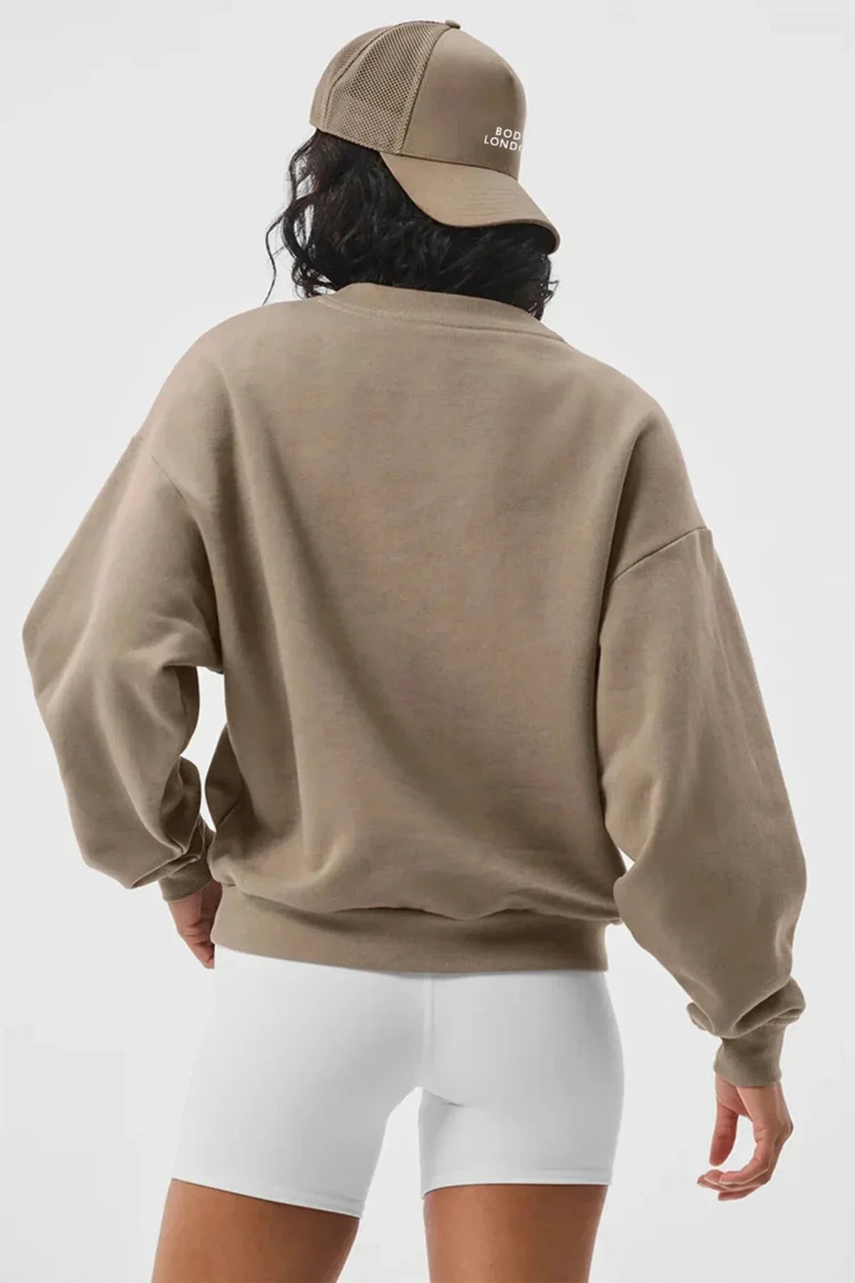 Crew Neck Beige Sweatshirt - Body London