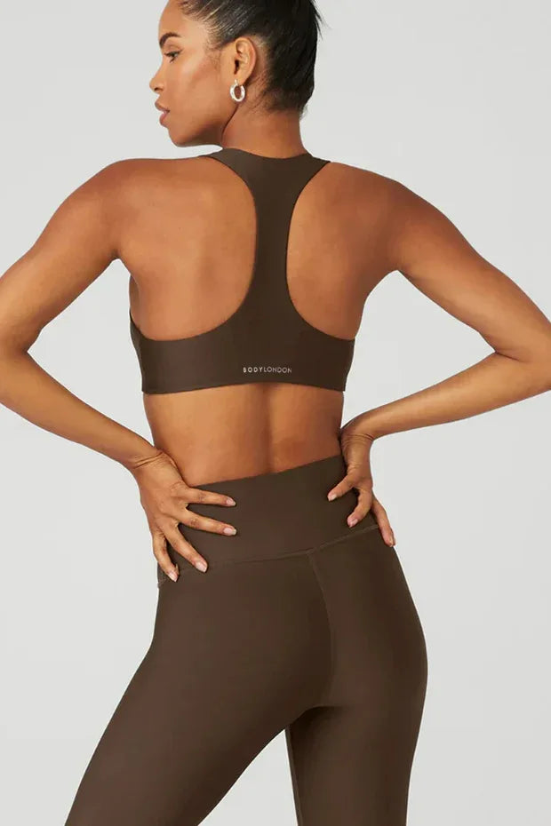 Airlift Advantage Racerback Bra – Espresso - Body London