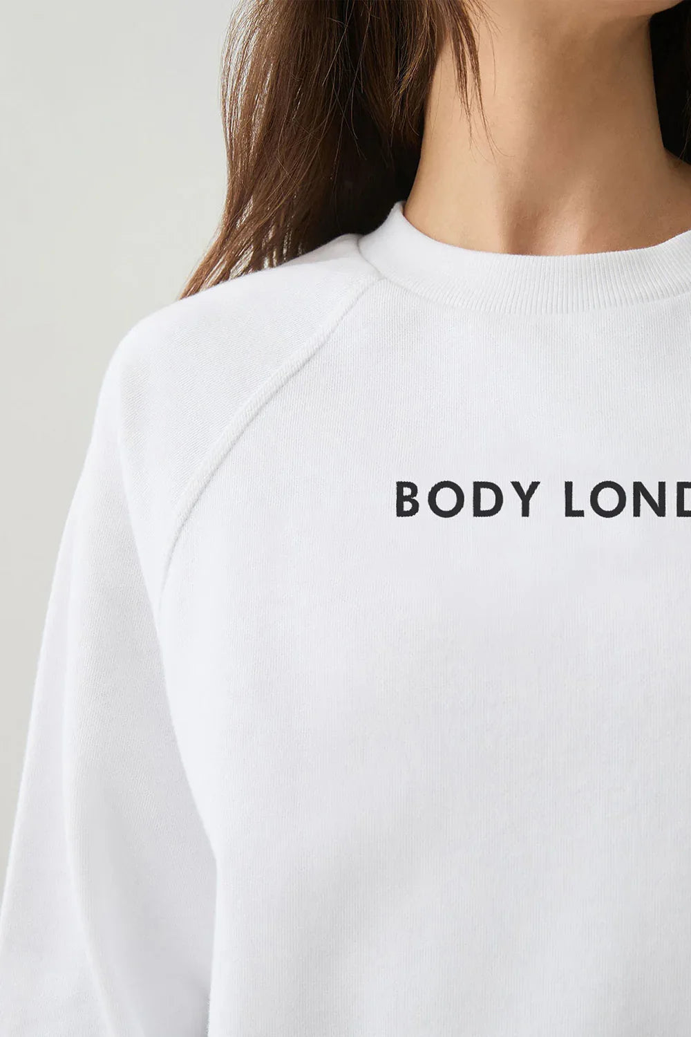 Oversized White Sweatshirt - Body London