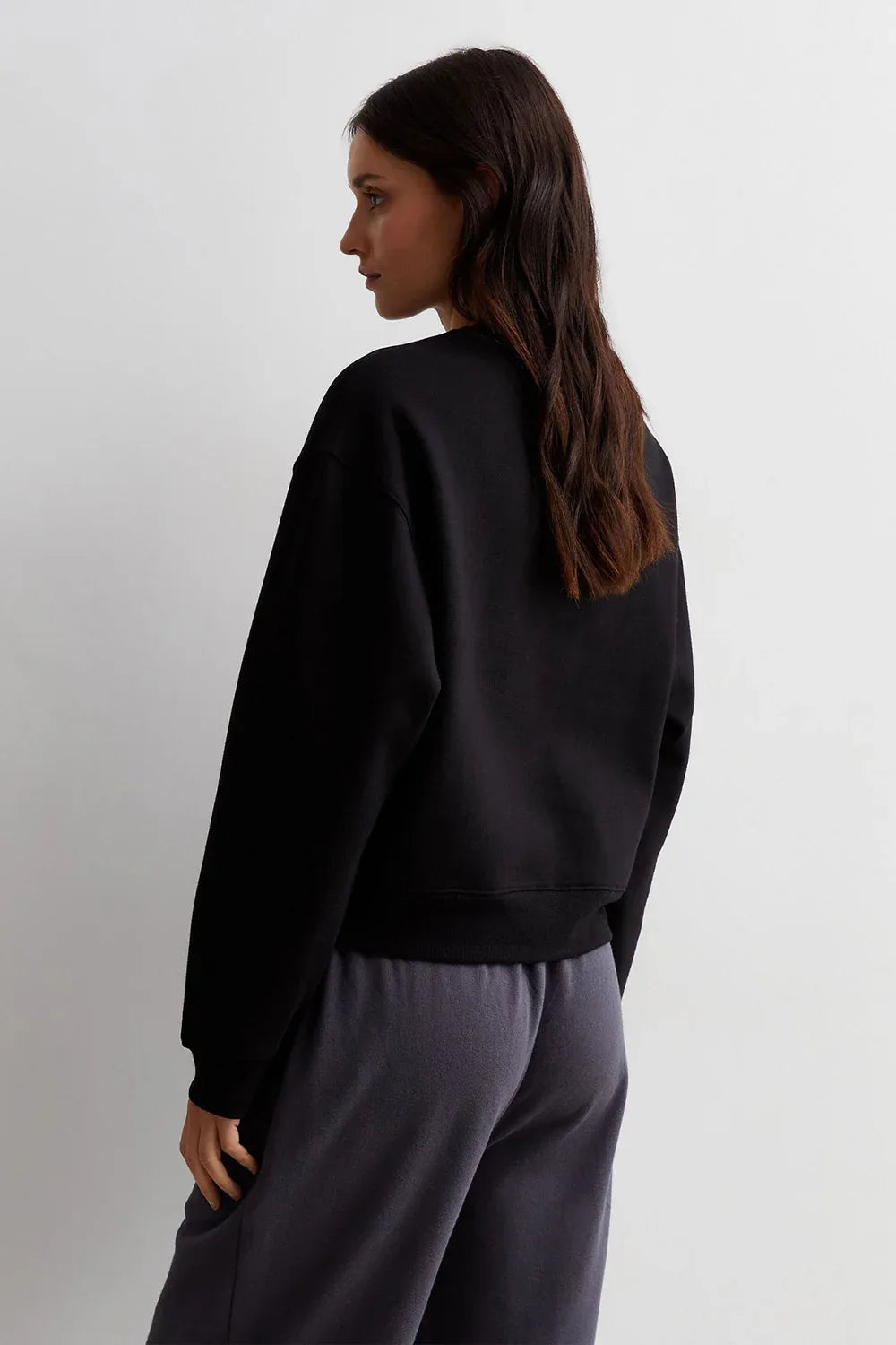 Jersey Cropped Sweatshirt - Body London