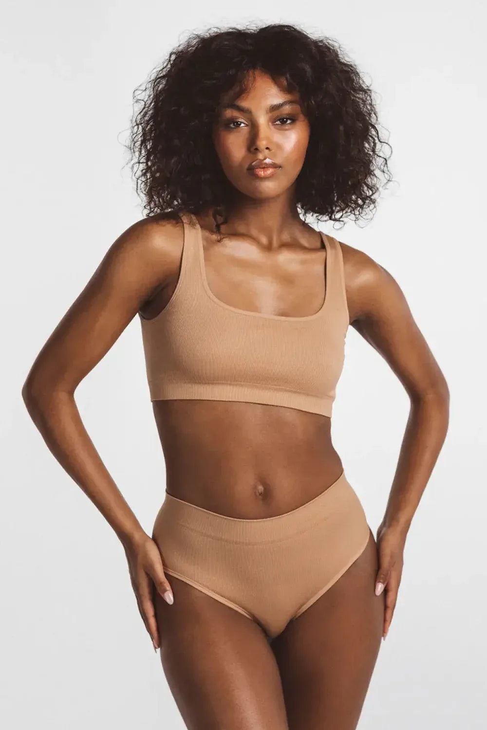 Sculpt Rib Bra Nude - Body London