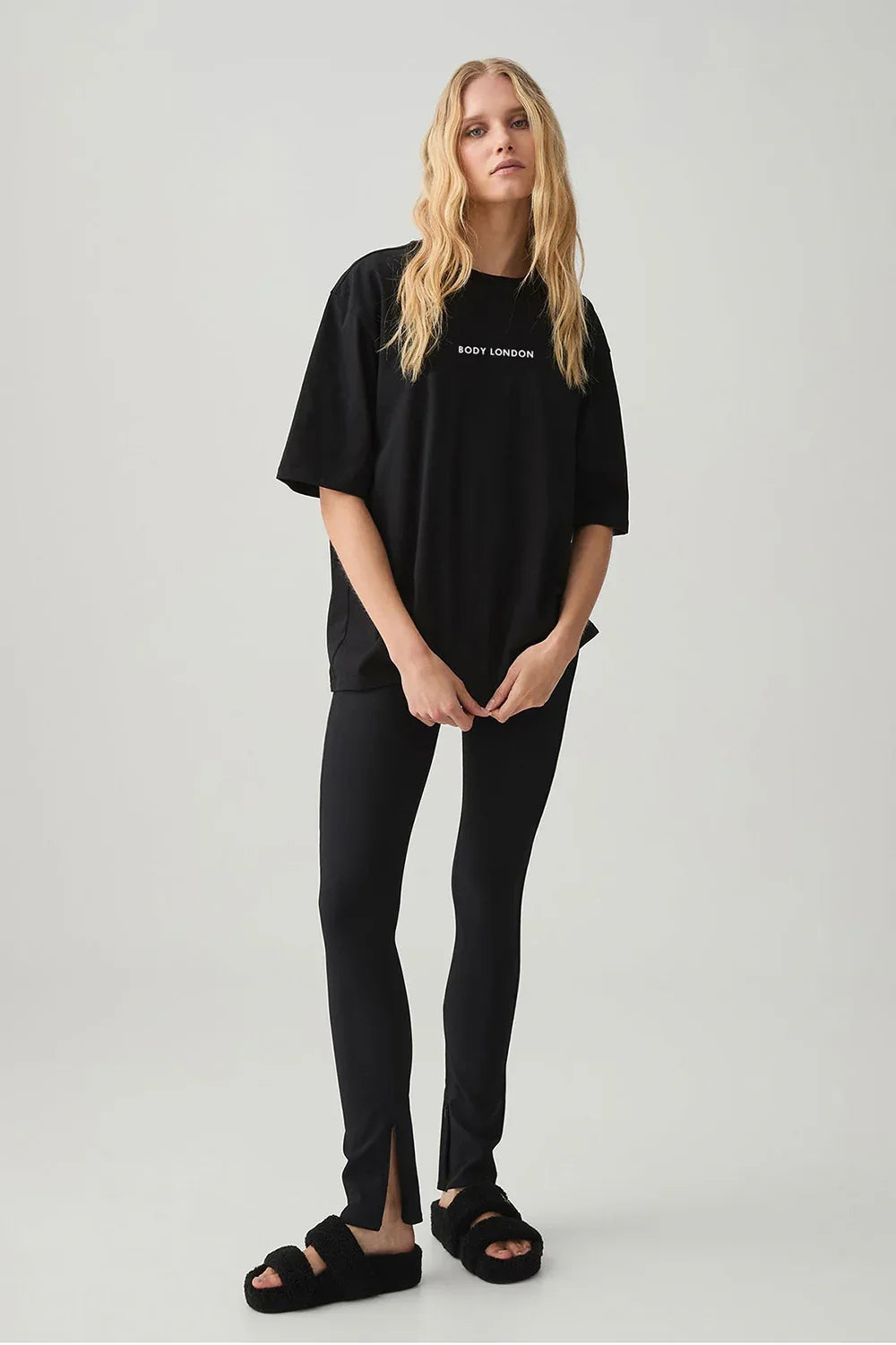 Retro Logo T-Shirt – Black - Body London