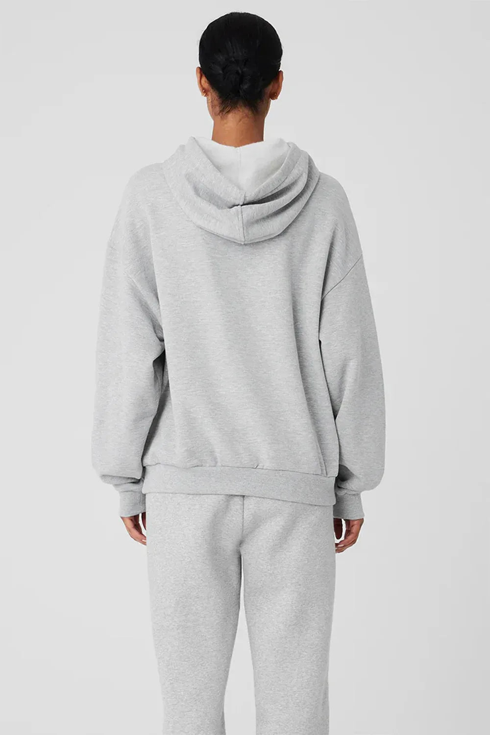 Drawstring Hoodie Grey Sweatshirt - Body London