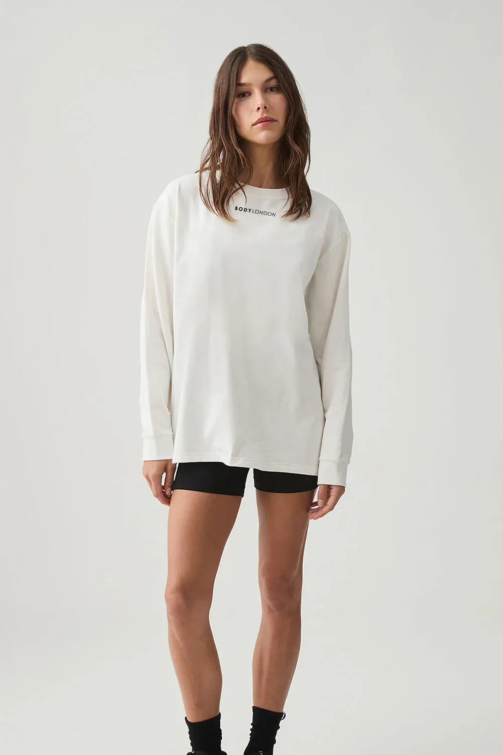 Long Sleeve White T-Shirt - Body London
