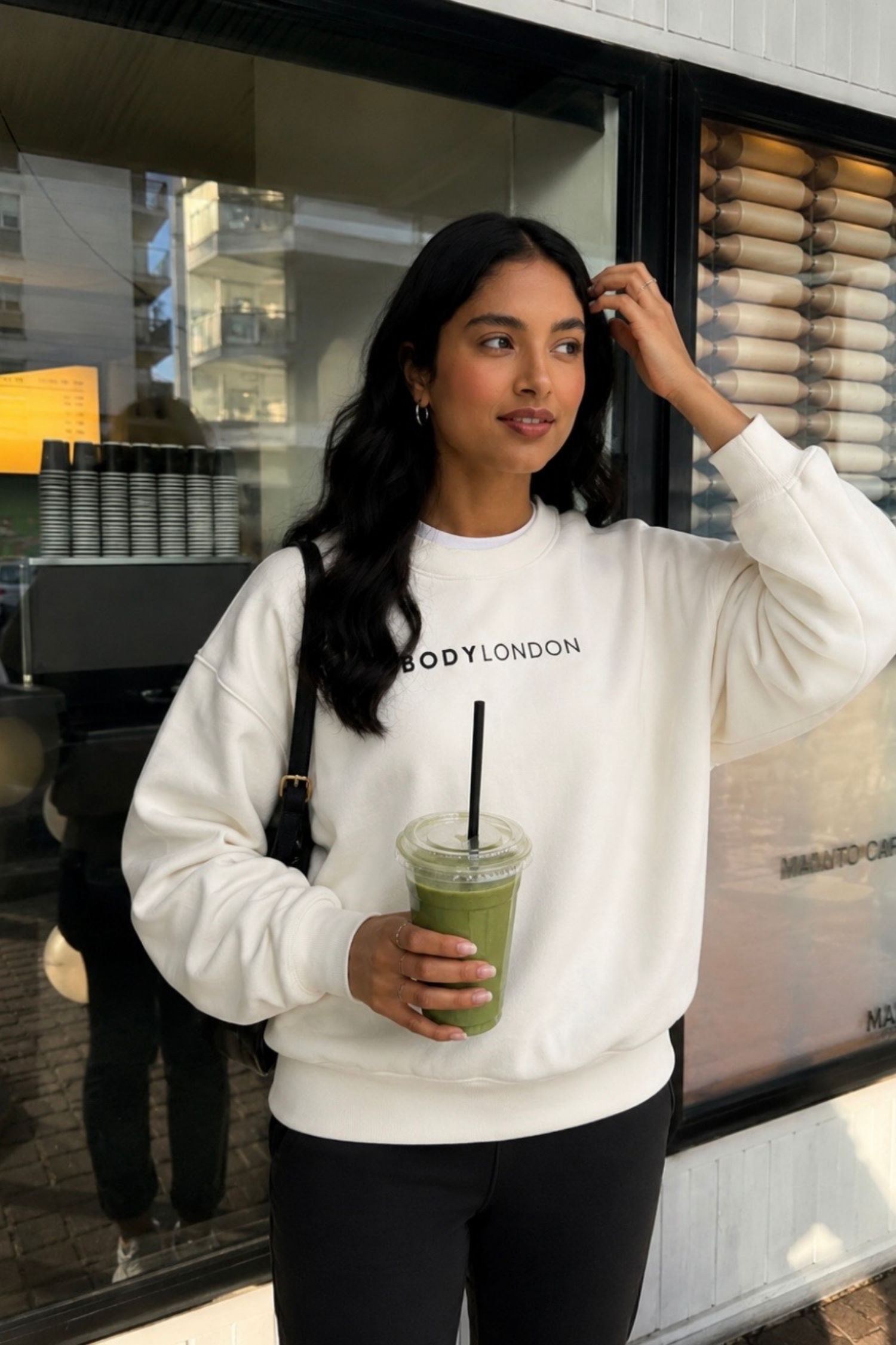 Crew Neck Sweatshirt – Cream