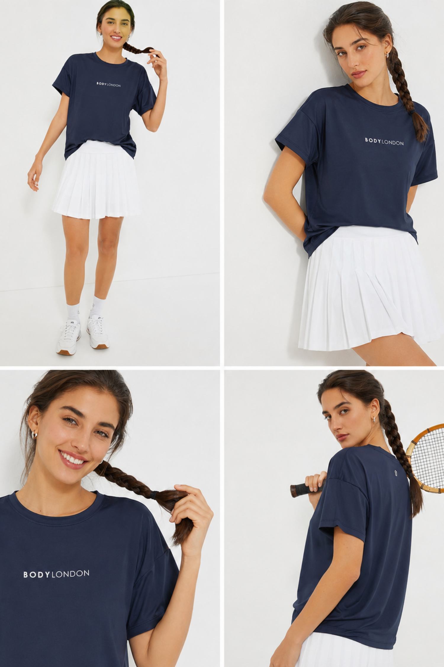 Tennis Club Pleated Skirt – White