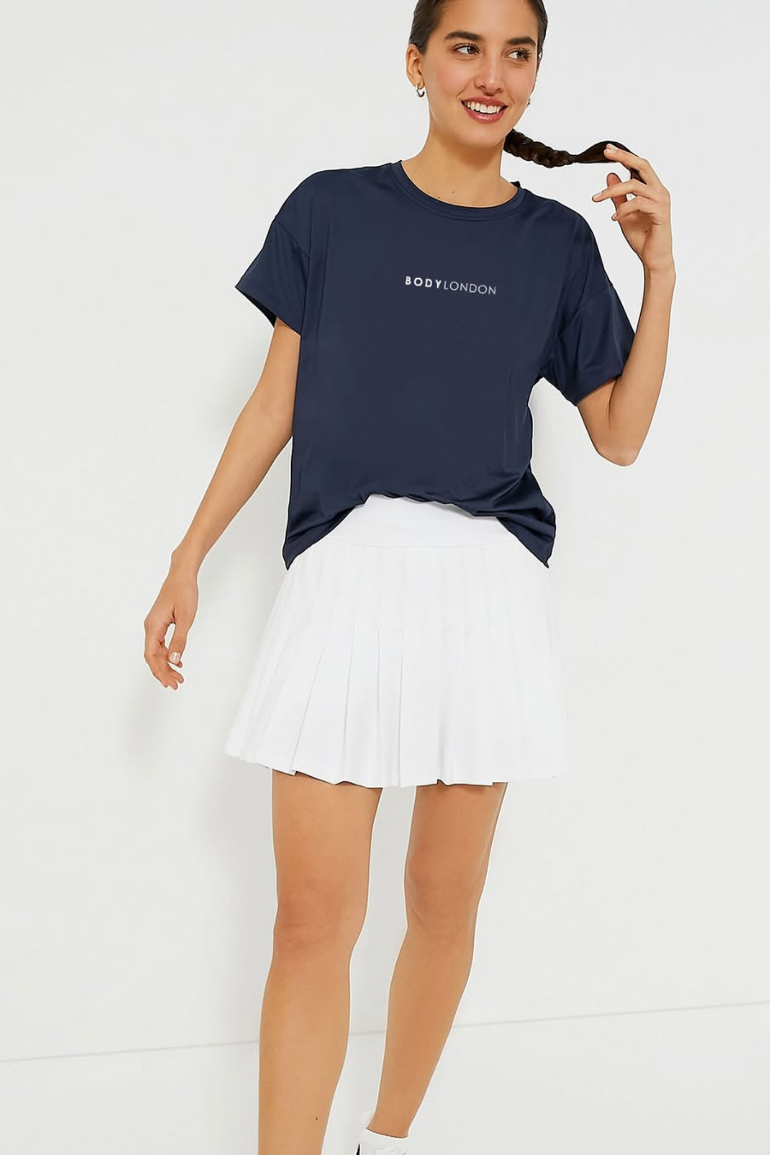 Tennis Club Pleated Skirt – White