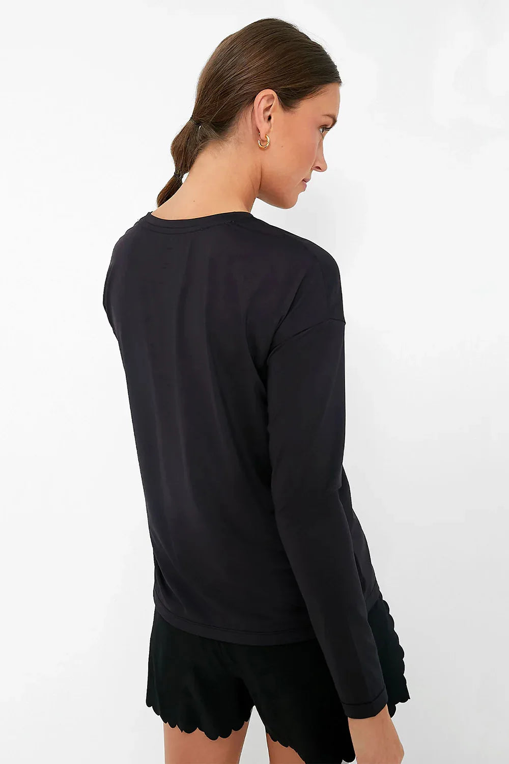 Long Sleeve Black T-Shirt - Body London