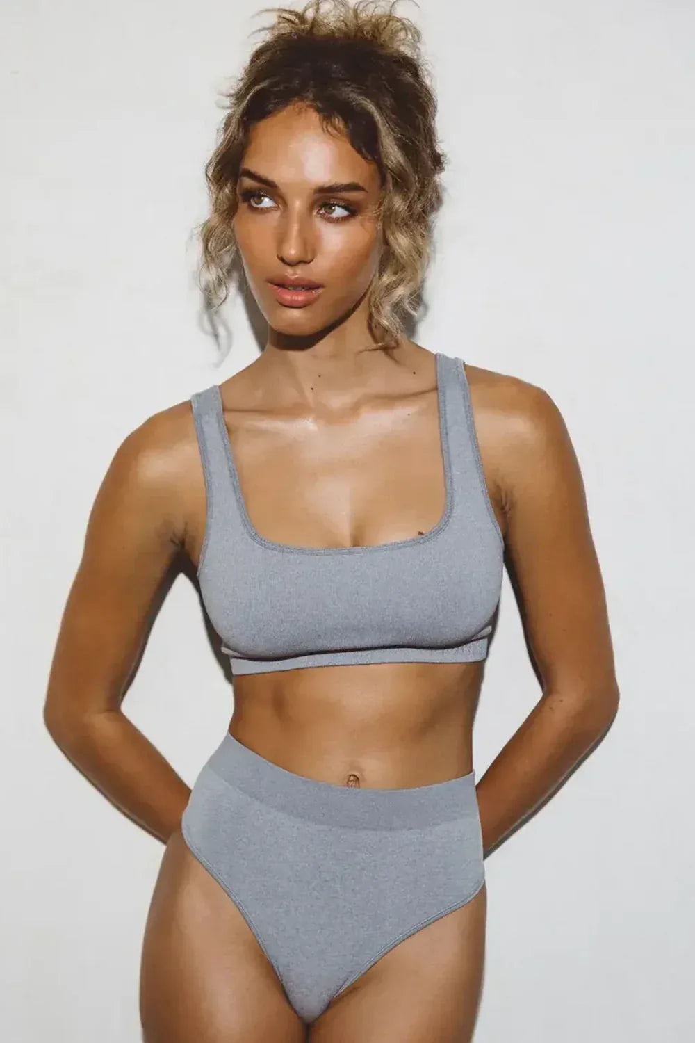 Sculpt Low Rise Thong Grey - Body London