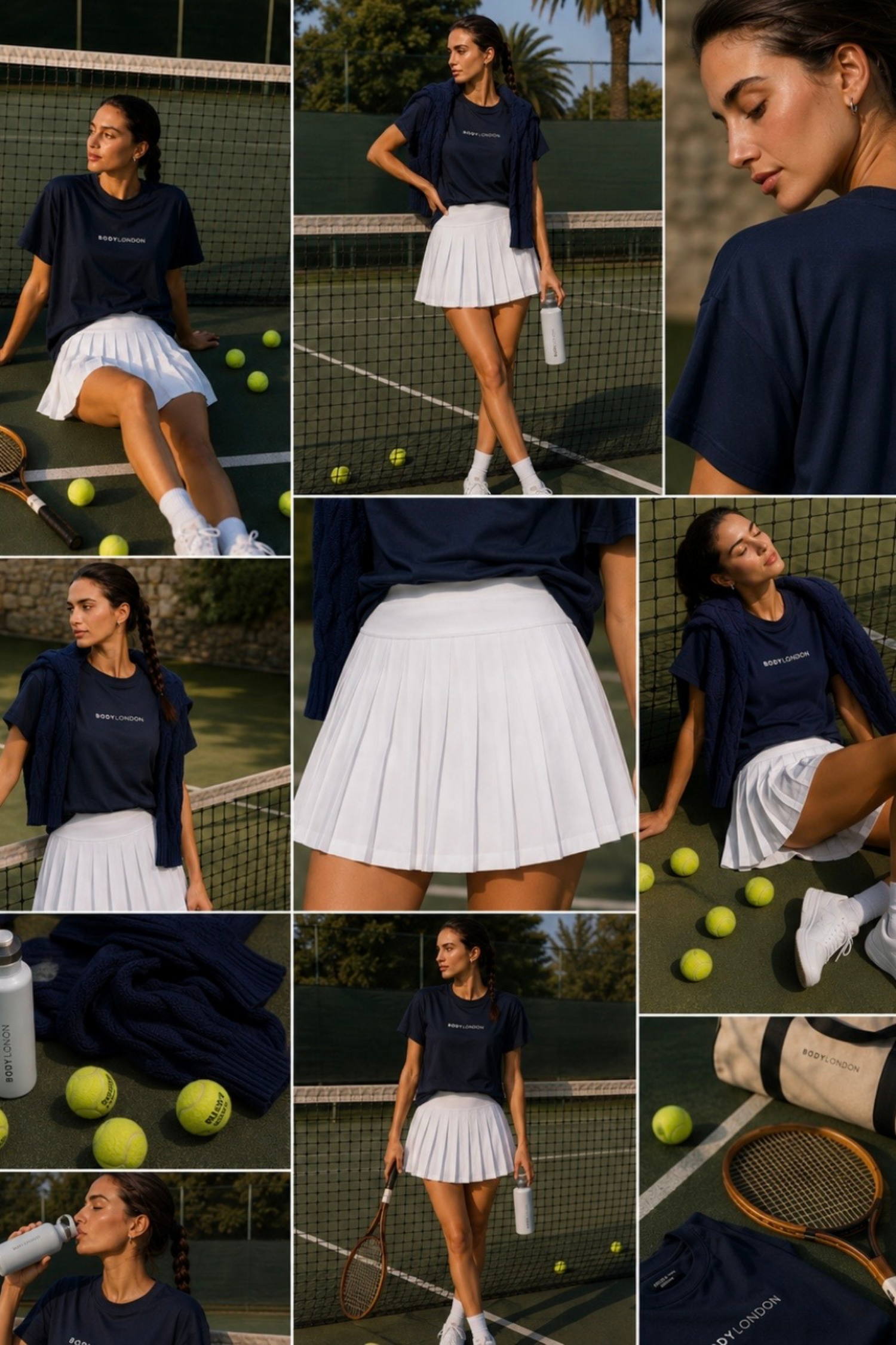 Tennis Club Pleated Skirt – White