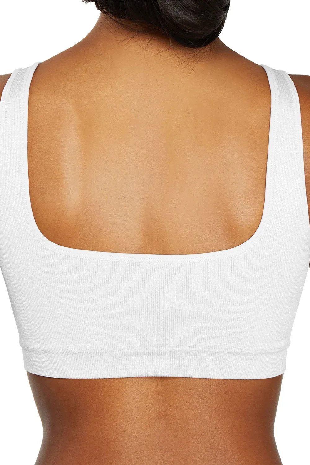 Sculpt Rib Bra White - Body London