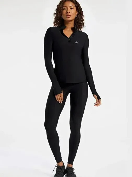 Zip Up Long Sleeve Top High Performance & Luxury Comfort - Body London