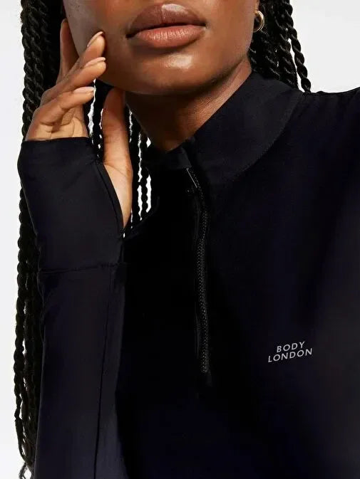 Zip Up Long Sleeve Top High Performance & Luxury Comfort - Body London