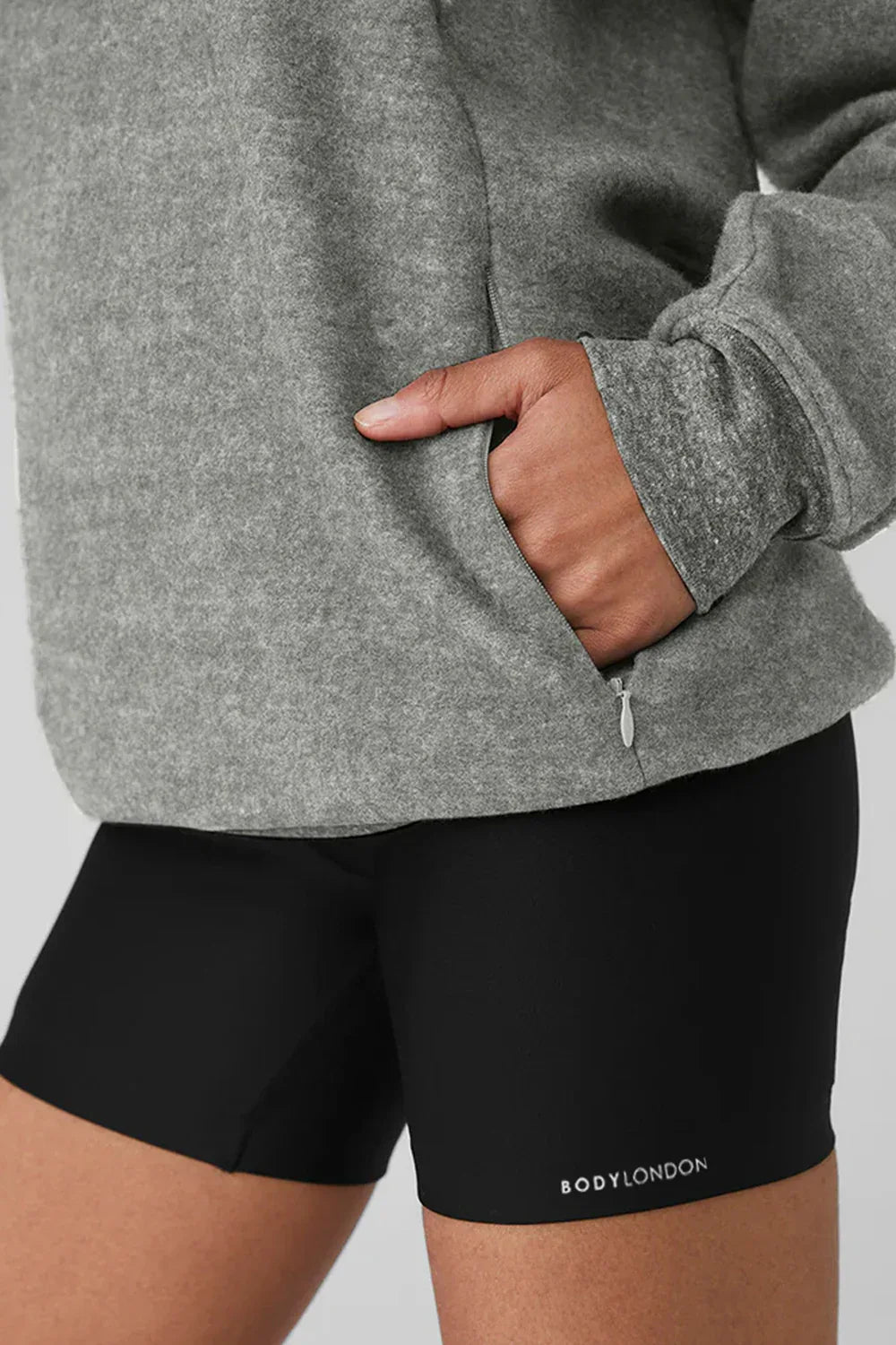 Motion Core Hoodie Grey Sweatshirt - Body London