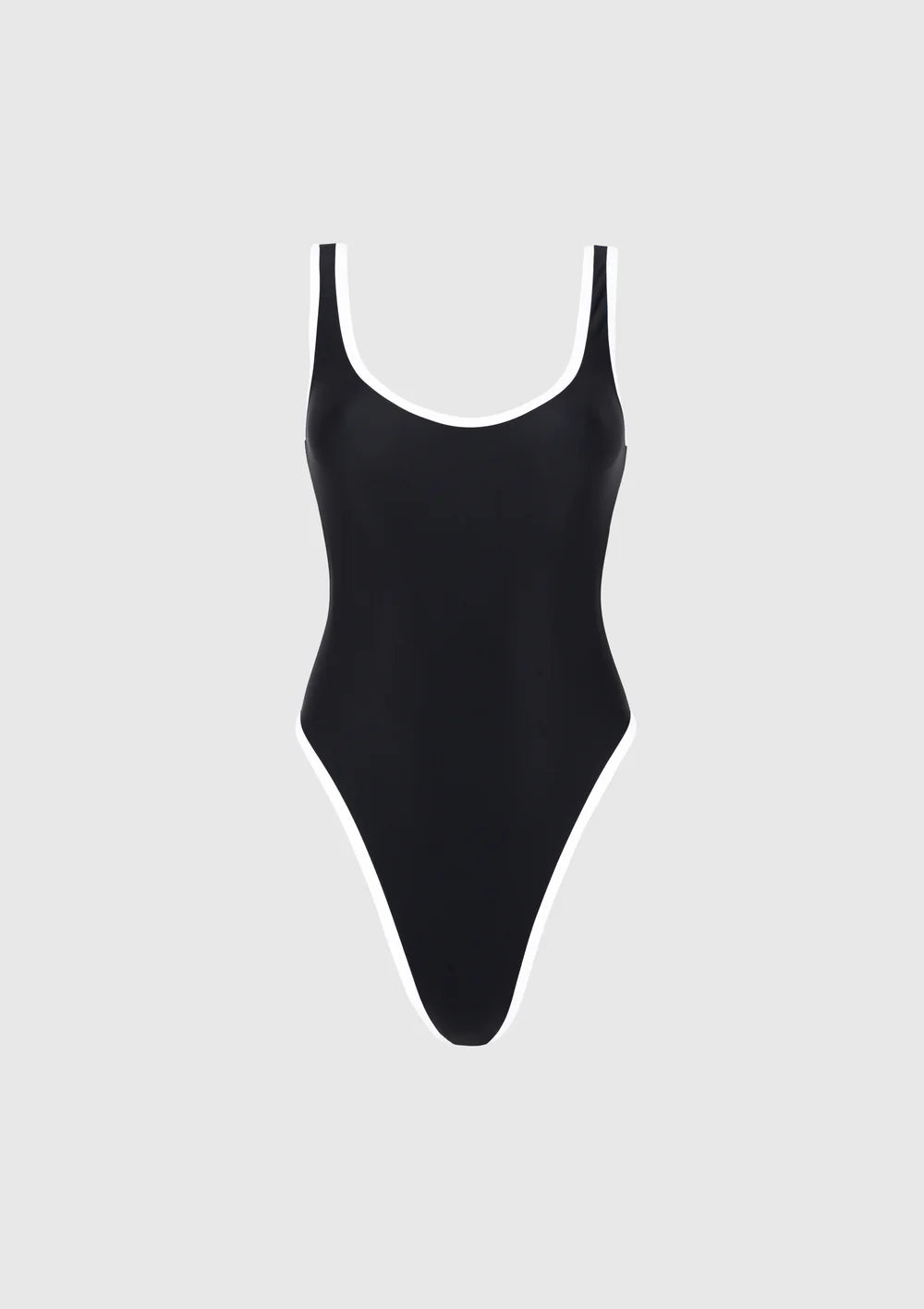 Marina One-Piece Swimsuit Black - Back View | Body London