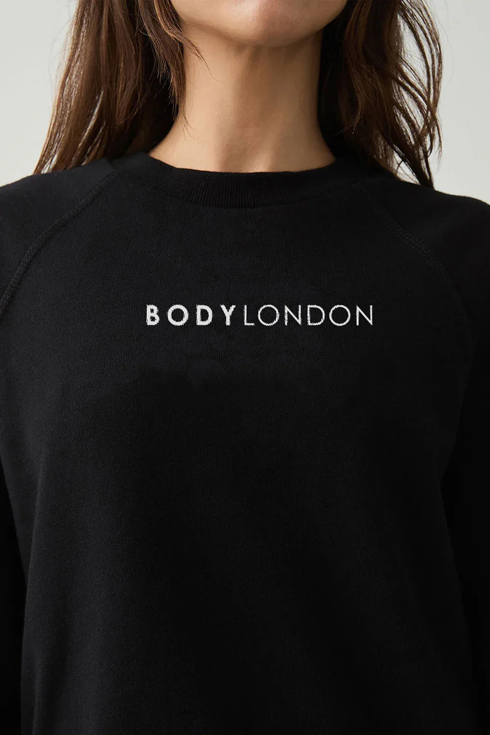 Oversized Short Black Sweatshirt - Body London