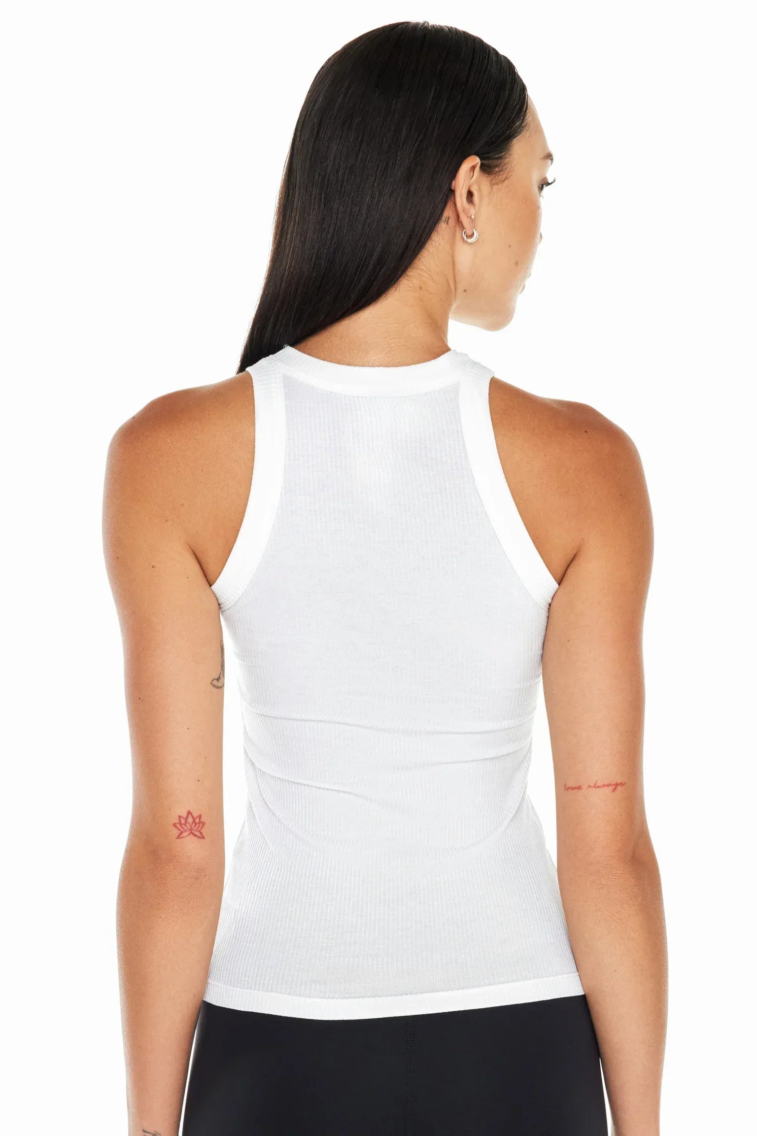 Rivington Ribbed White Tank Top - Body London