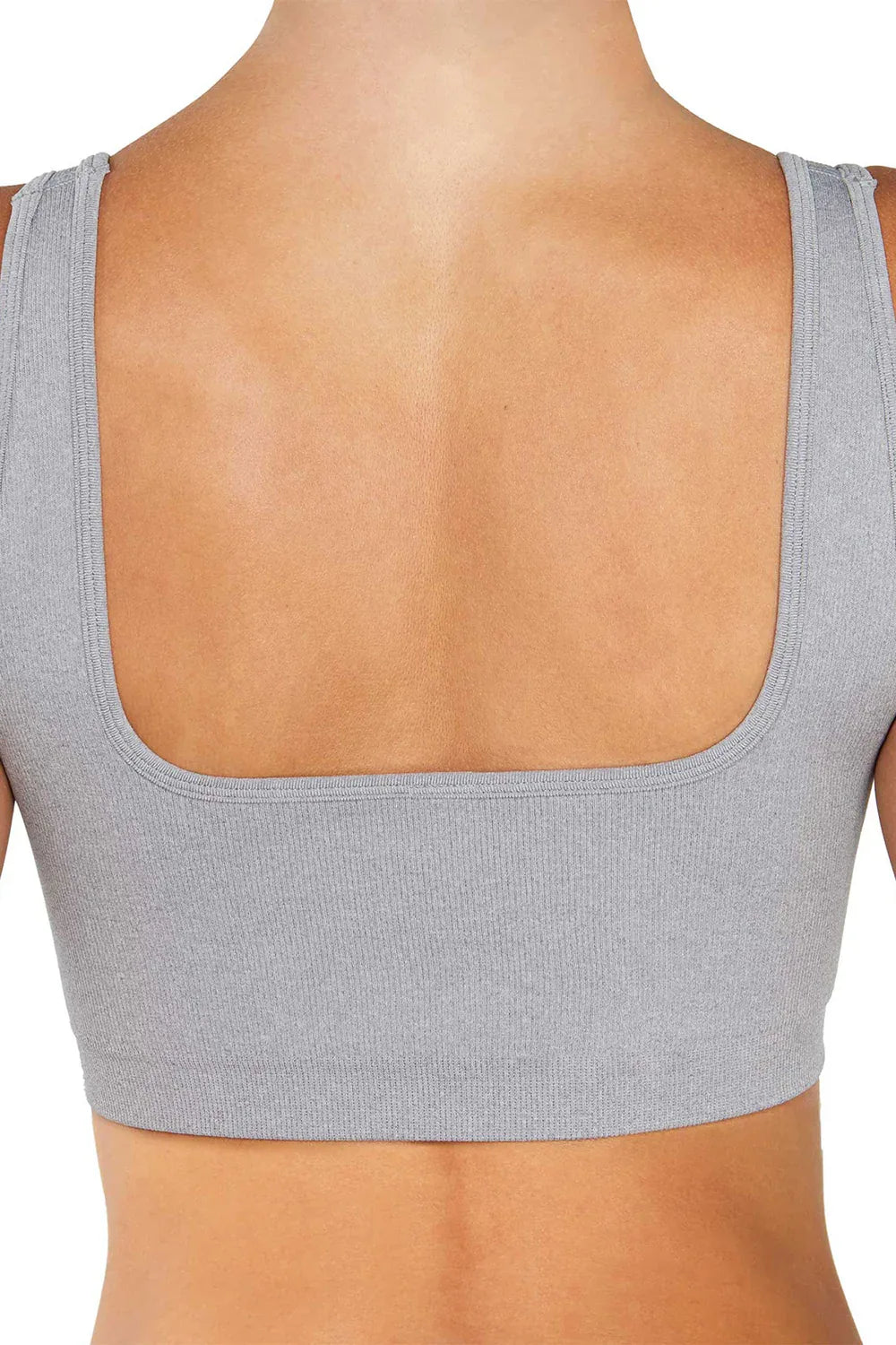Sculpt Rib Bra Grey - Body London
